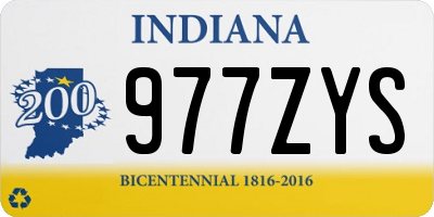 IN license plate 977ZYS