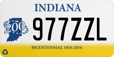 IN license plate 977ZZL
