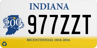 IN license plate 977ZZT