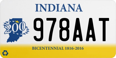 IN license plate 978AAT