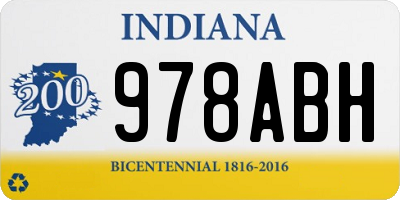 IN license plate 978ABH