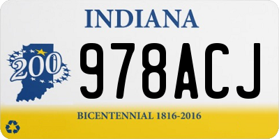 IN license plate 978ACJ