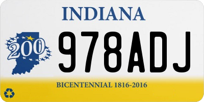 IN license plate 978ADJ