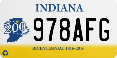 IN license plate 978AFG