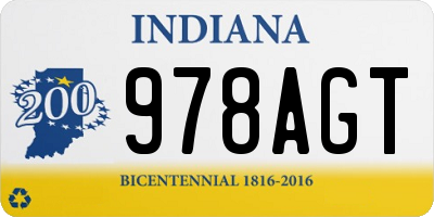 IN license plate 978AGT