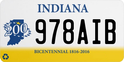 IN license plate 978AIB