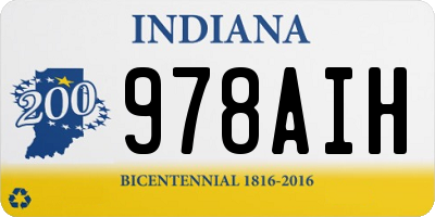 IN license plate 978AIH