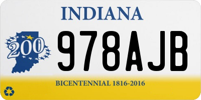 IN license plate 978AJB