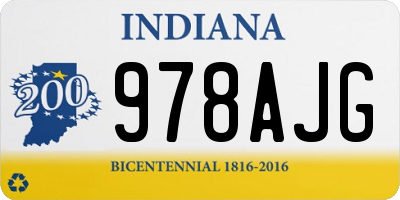 IN license plate 978AJG