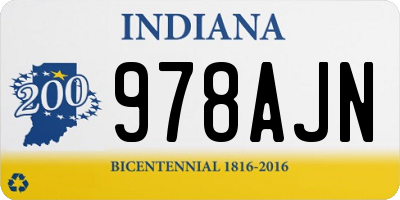 IN license plate 978AJN