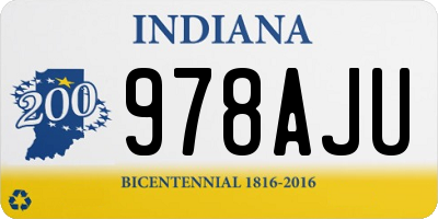 IN license plate 978AJU