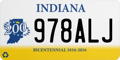 IN license plate 978ALJ