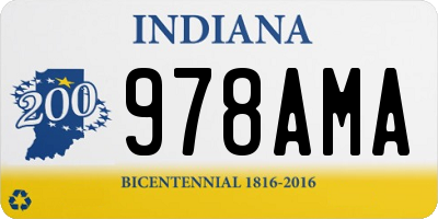 IN license plate 978AMA