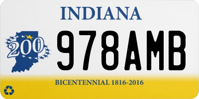 IN license plate 978AMB