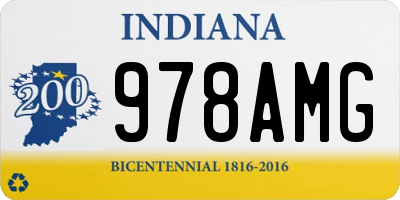 IN license plate 978AMG