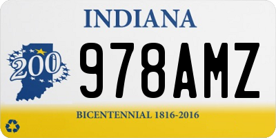 IN license plate 978AMZ
