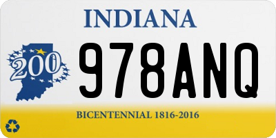 IN license plate 978ANQ