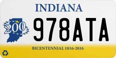 IN license plate 978ATA
