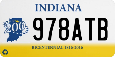 IN license plate 978ATB