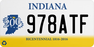 IN license plate 978ATF