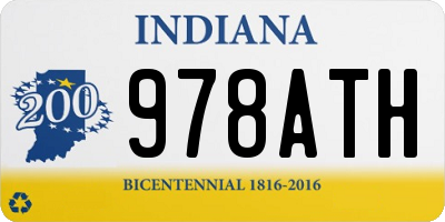 IN license plate 978ATH