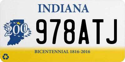 IN license plate 978ATJ