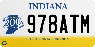 IN license plate 978ATM