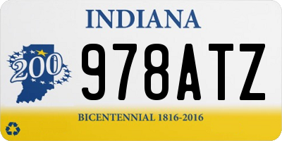 IN license plate 978ATZ