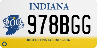 IN license plate 978BGG