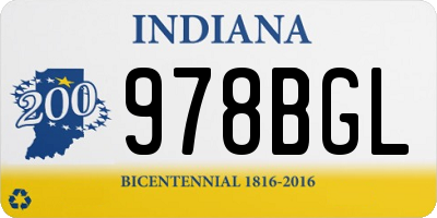 IN license plate 978BGL
