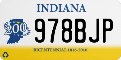 IN license plate 978BJP