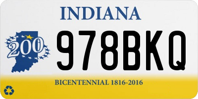 IN license plate 978BKQ
