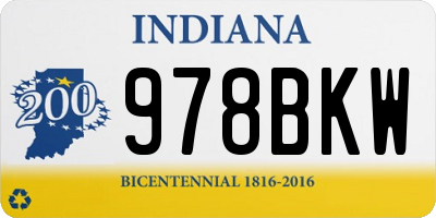 IN license plate 978BKW