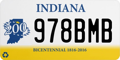IN license plate 978BMB