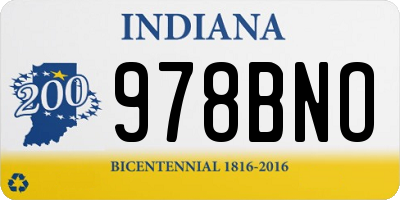 IN license plate 978BNO
