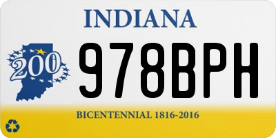 IN license plate 978BPH