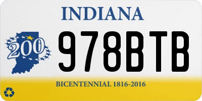 IN license plate 978BTB