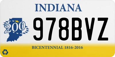 IN license plate 978BVZ