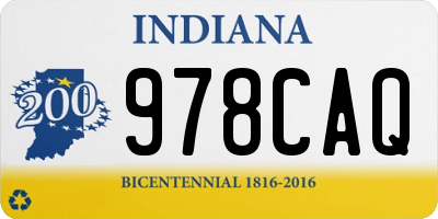 IN license plate 978CAQ