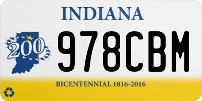 IN license plate 978CBM