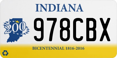 IN license plate 978CBX