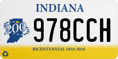 IN license plate 978CCH