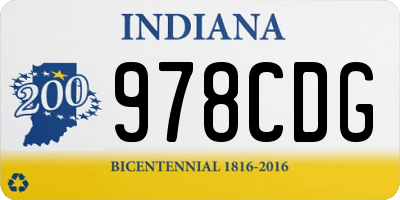IN license plate 978CDG
