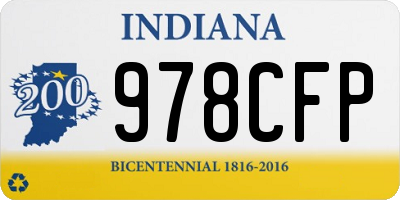 IN license plate 978CFP
