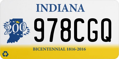 IN license plate 978CGQ