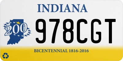 IN license plate 978CGT