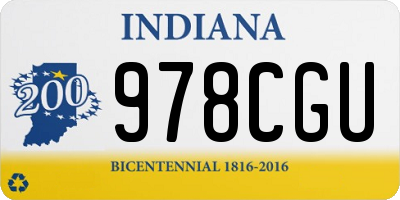 IN license plate 978CGU