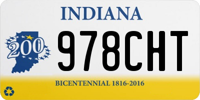 IN license plate 978CHT
