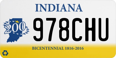 IN license plate 978CHU