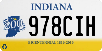 IN license plate 978CIH